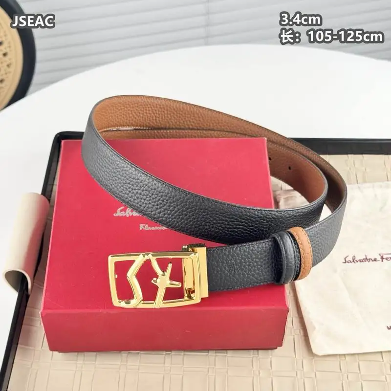 Ferragamo belt 34mmX105-125cm 8L17